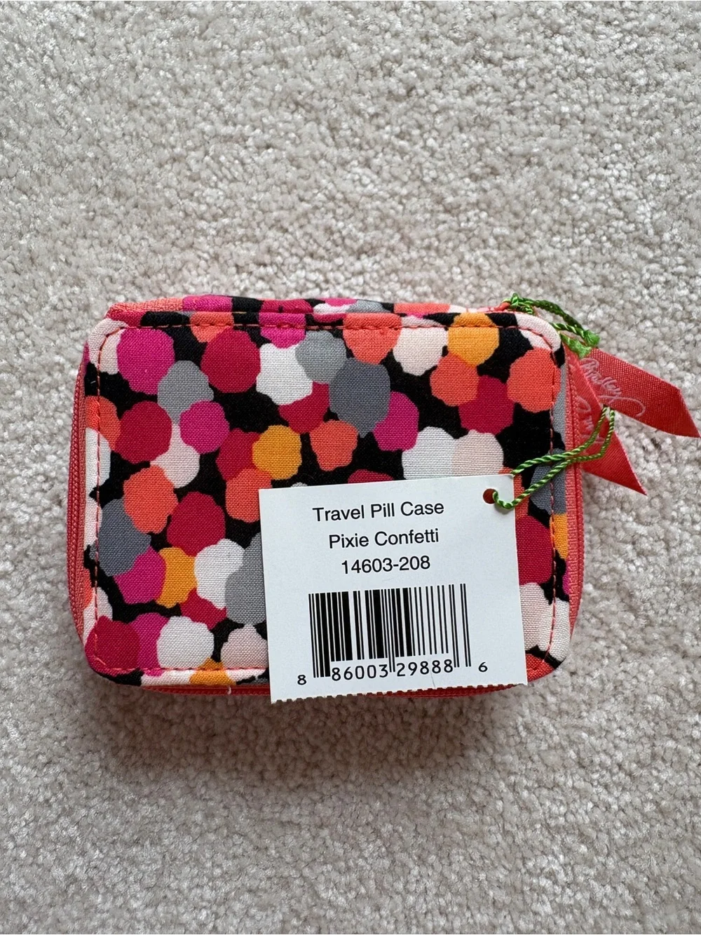 Vera Bradley Travel Pill Case- Pixie Confetti